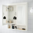 [102.176.74] HEMNES Mirror Cabinet with 2 Doors, White, 83x16x98 cm