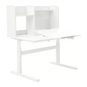 [805.285.02] BERGLARKA desk top and shelf white 100x70