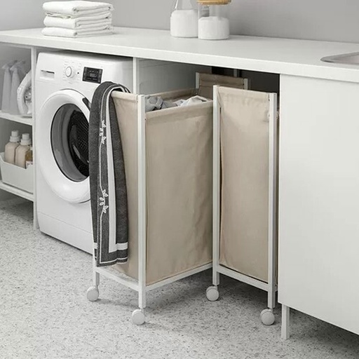 IKEA ENHET laundry bag with castors white 80 l