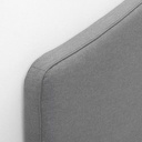 [593.366.56] HAUGA Upholstered Bed, 2 Storage Boxes Vissle Grey 180X200 cm