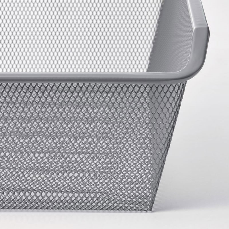 [292.426.21] KOMPLEMENT Mesh Basket with Pull-out Rail Dark Grey 50X58 cm