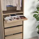 [204.375.81] KOMPLEMENT Pull-out Tray, White Stained Oak Effect, 50X35 cm