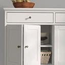 [604.960.26] Ikea IDANAS Sideboard, White, 124x50x95 cm