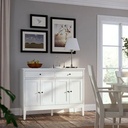 [604.960.26] Ikea IDANAS Sideboard, White, 124x50x95 cm