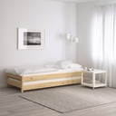 [605.686.31] IKEA AFJALL foam mattress firm/white 80x200 cm