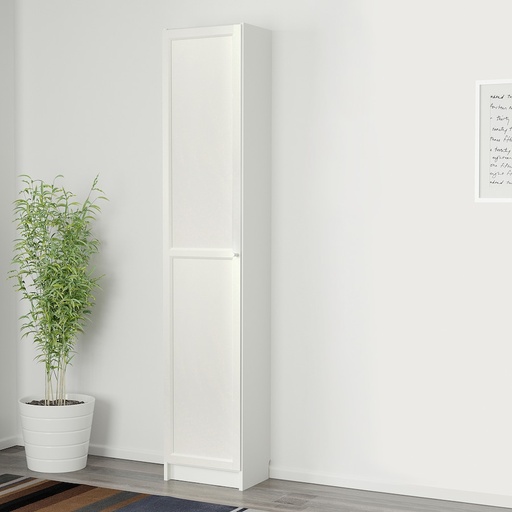 IKEA BILLY / OXBERG Bookcase with Doors, White, 40x30x202 cm