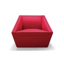 [121.136.211] BILL 1 seat Vegan Leather Sofa