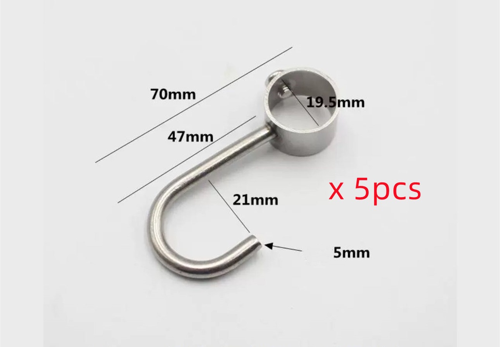 FINTORP Rail, Nickel-Plated 79 cm with free 5 hooks