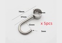 FINTORP Rail, Nickel-Plated 79 cm with free 5 hooks