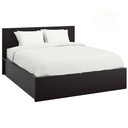 Ikea Malm Ottoman Queen Bed Frame| Storage| Black-Brown