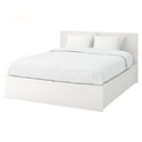 Ikea Malm Ottoman Super King Bed Frame| White| Storage Boxes