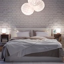 Ikea Malm Super King Bed Frame| 2 Storage Boxes| White| High Platform Bed