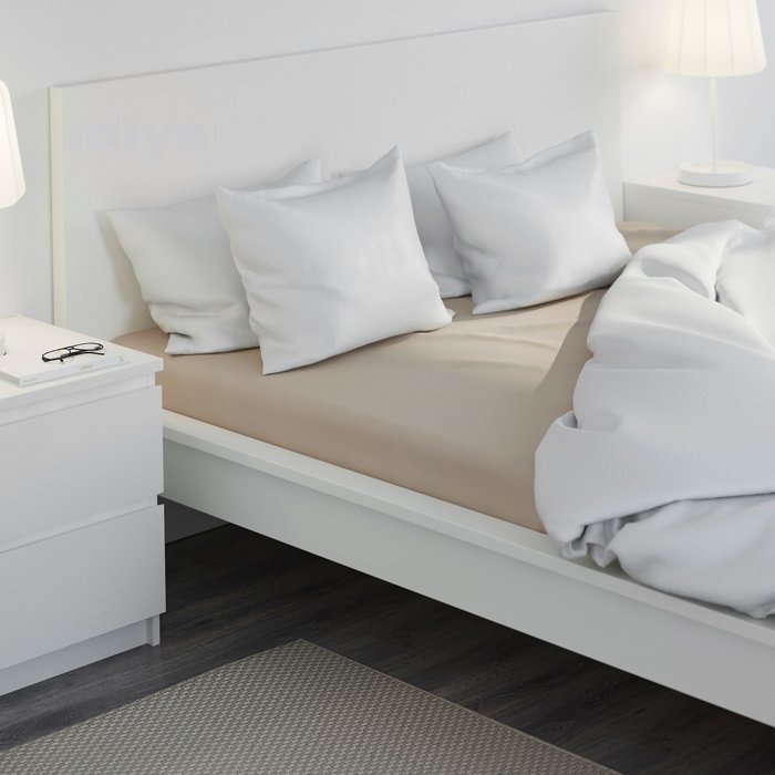 Ikea Malm Super King Bed Frame| White| Luroy| High Platform Bed