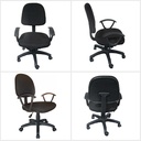 Idiya Portsmouth office chair with armrest, Black