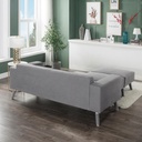 Idiya Jackson sofa with 2 ottoman , light grey