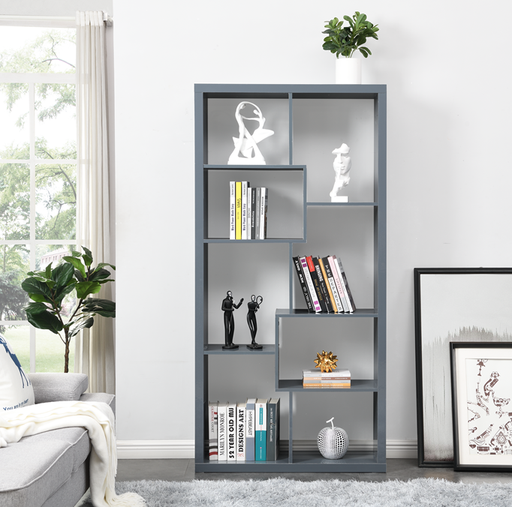 MEXICO Bookcase Shelving Unit Display,grey