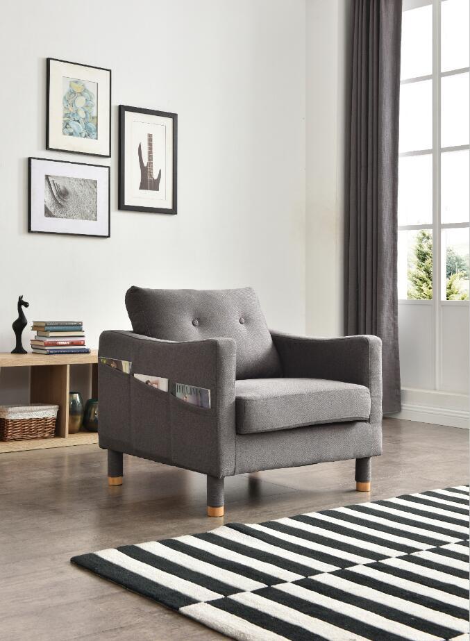 Idiya Zaire Armchair , Dark Grey