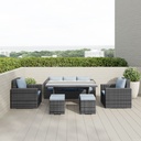 IDIYA EALING Recliner sofa, outdoor sofa,outdoor furniture, mix grey