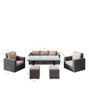 IDIYA EALING Recliner sofa, outdoor sofa,outdoor furniture, mix grey