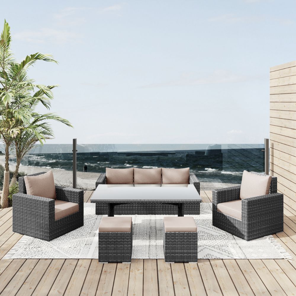 IDIYA EALING Recliner sofa, outdoor sofa,outdoor furniture, mix grey