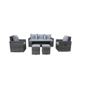 IDIYA EALING Recliner sofa, outdoor sofa,outdoor furniture, mix grey