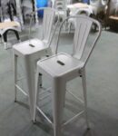 EUBOEA Bar stool,white x4pcs