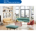 [121.121.205] ADAN 3 Seats Fabric Sofa