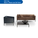 [121.129.202] ADNAN 2 seat fabric Sofa