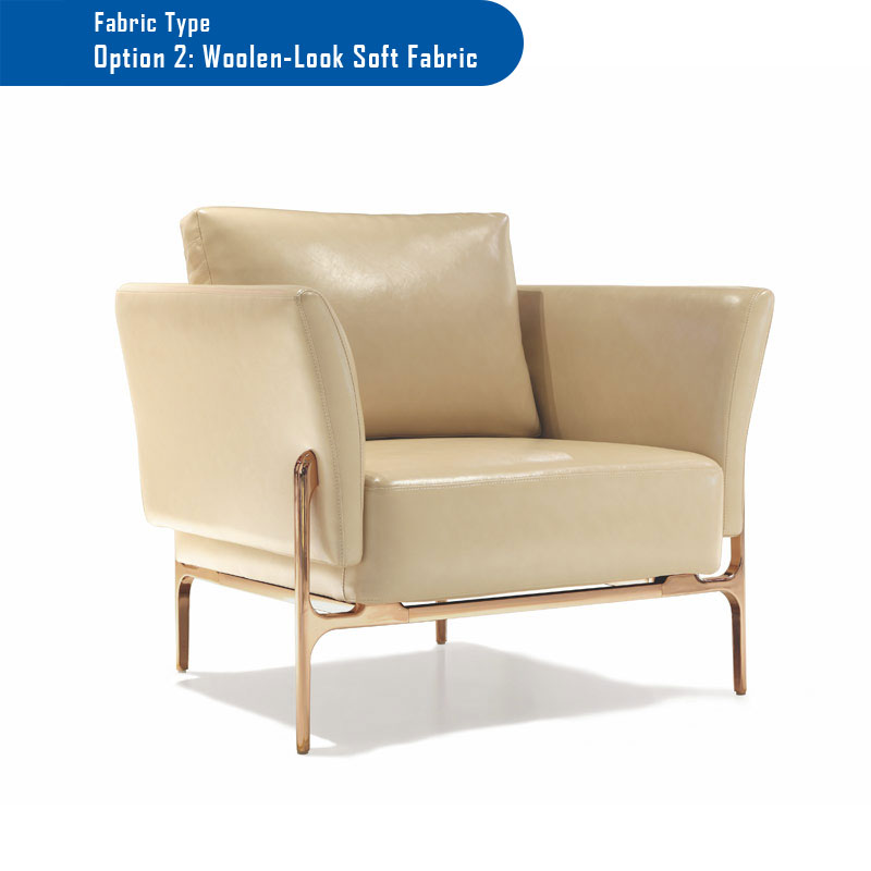 [121.123.201] AIDAN 1-seat Fabric Sofa