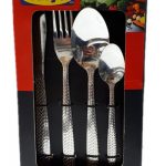 Kitchen Cutlery Spoon Set 24 Pieces & Tea Spoons, Forks, Table Knives