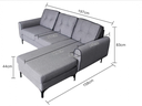 IDIYA LABUAN SOFA LIGHT GREY