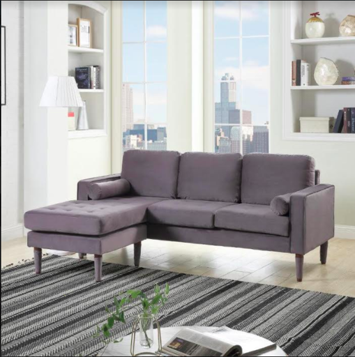 PADUA Sofa Grey Velvet