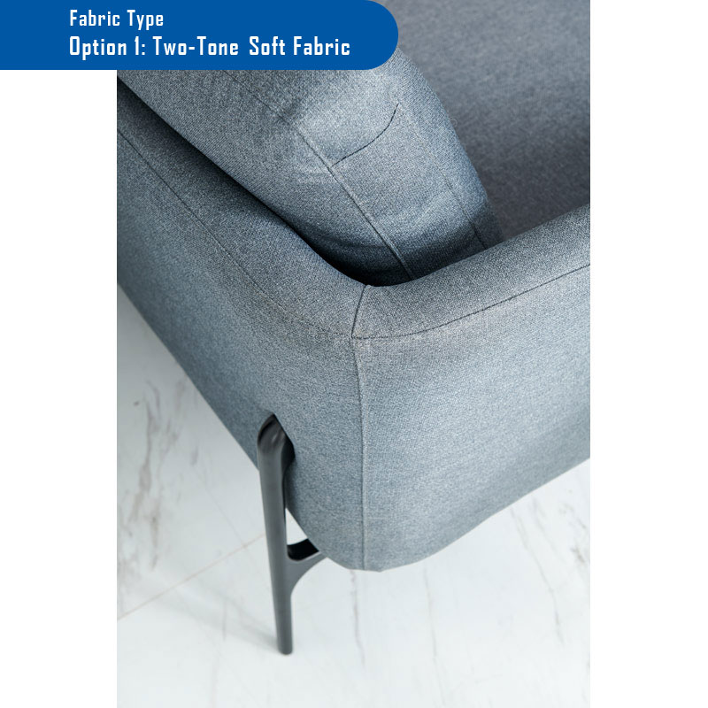 [121.123.203] AIDAN 3-seat fabric Sofa