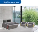 [121.144.202] BERNARD 2 seat fabric Sofa