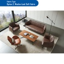 [121.101.202] MILANA 2 seat fabric Sofa