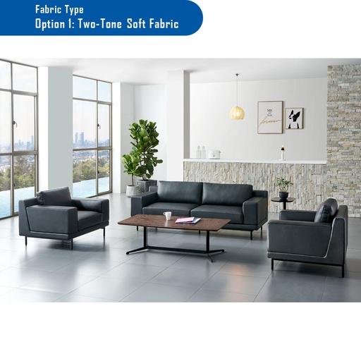 SLOANE 2 seat fabric Sofa