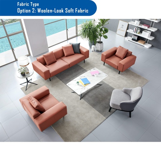 XANTHE 3 seat fabric Sofa