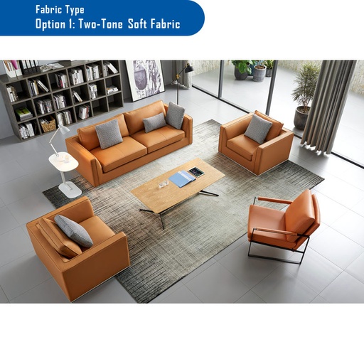 YASMINE 2 seat fabric Sofa