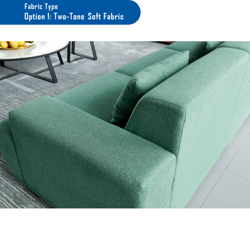 [121.110.203] YESENIA 3 seat fabric Sofa