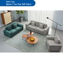 [121.111.203] YSABEL 3 seat fabric Sofa