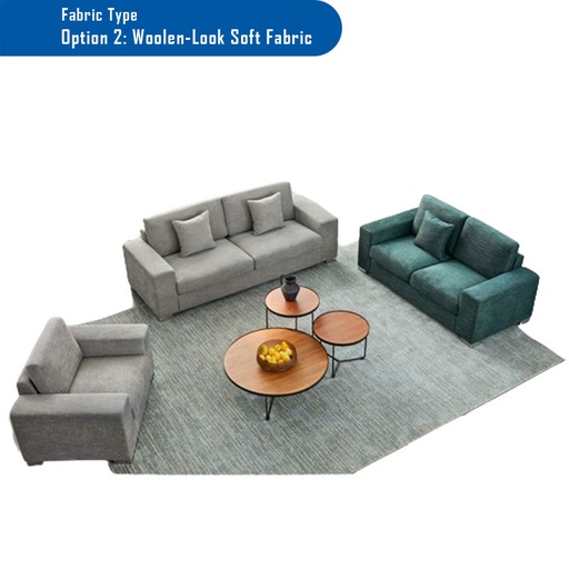 YSABEL 3 seat fabric Sofa