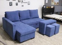 Idiya Gangtok L SHAPE SOFA BED , Blue