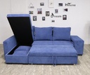 Idiya Gangtok L SHAPE SOFA BED , Blue