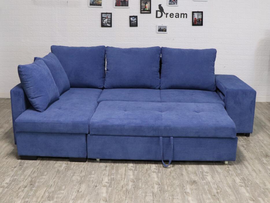 Idiya Gangtok L SHAPE SOFA BED , Blue