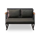 Idiya COMPTON Dark Grey indoor/ covered Outdoor Sofa set With Coffee Table