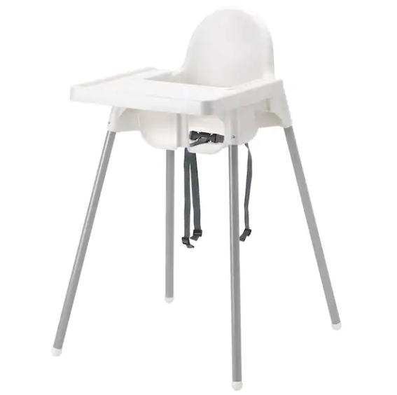 IKEA ANTILOP High chair tray, white