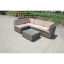 Idiya DAKAR OUTDOOR RATTAN SOFA - COUCH - Nature