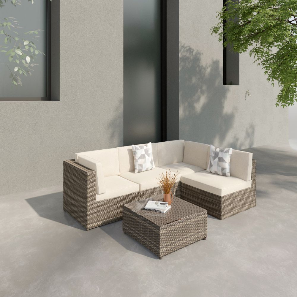 Idiya DAKAR OUTDOOR RATTAN SOFA - COUCH - Nature