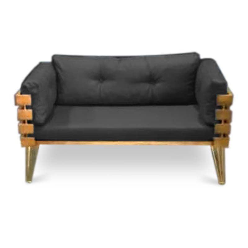 Idiya DOVER indoor/ covered Outdoor Sofa set With One Coffee Table, Dark Grey