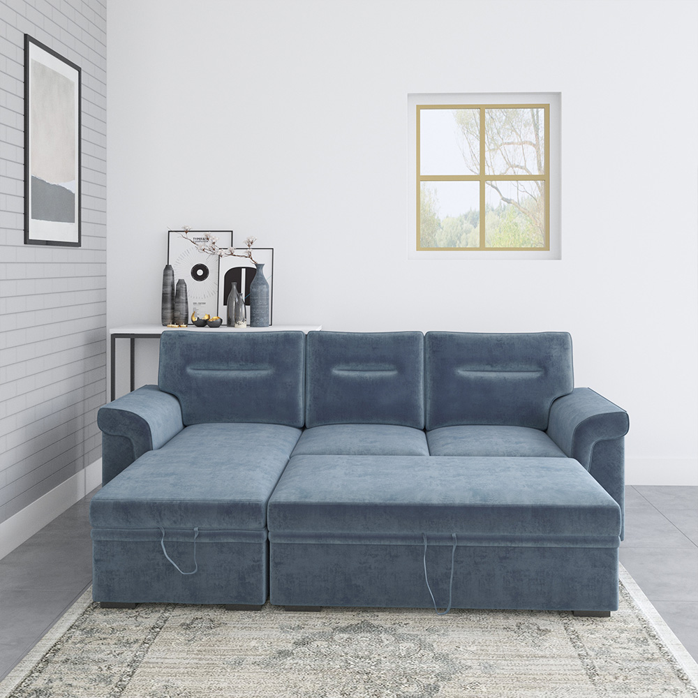 Idiya Folkeston Sofa Bed , Blue